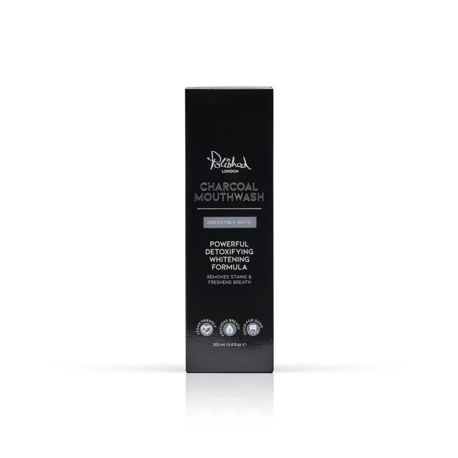 POLISHED LONDON ACTIVATED CHARCOAL MOUTH WASH