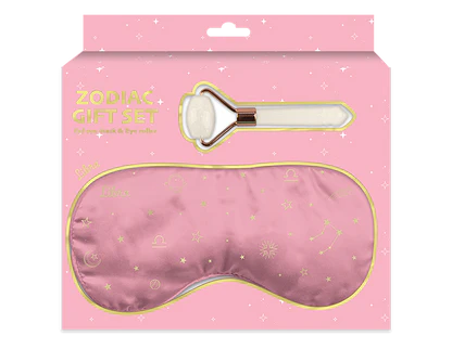 Zodiac Gel Eye Mask & Face Roller Gift Set