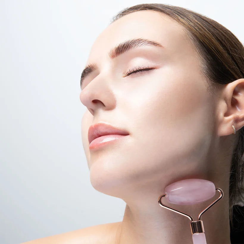 BRUSHWORKS ROSE QUARTZ & GUA SHA SET