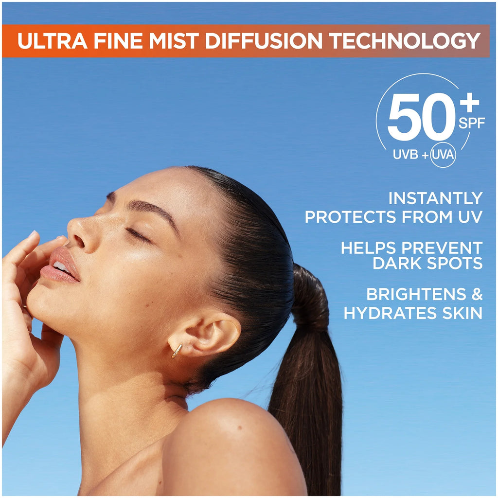 Garnier Vitamin C Brightening Over Make-Up UV Mist Invisible with SPF50+ and Vitamin C 75ml