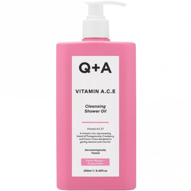 Q+A Vitamin A, C & E Cleansing Shower Oil 250ml